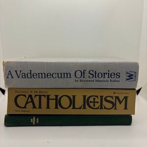 Catholicism Religion Theology Books‎ Lot Vademecum Stories New Testament Psalms